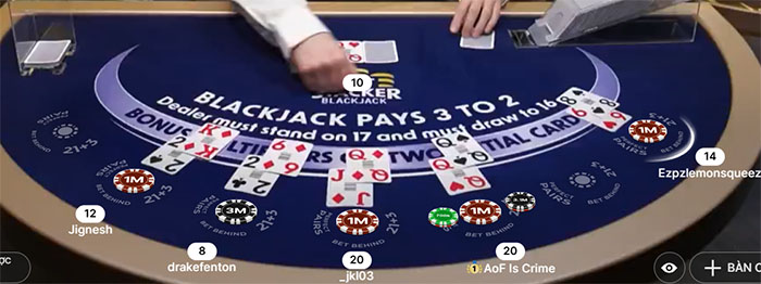 Cách tham gia Blackjack Chồng Phỉnh Cược?